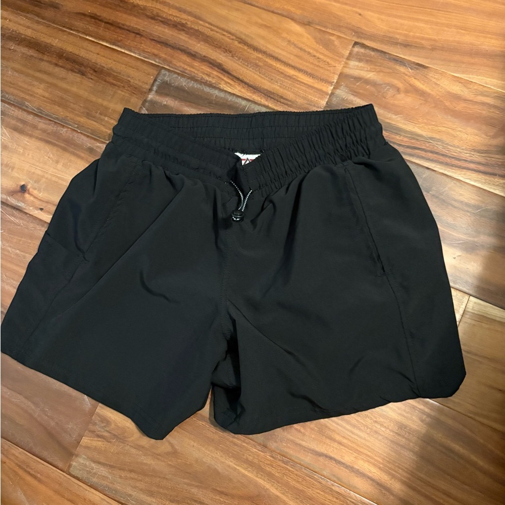 Avalanche Black Athletic Shorts for Women